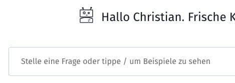Hinweis im Formularfeld